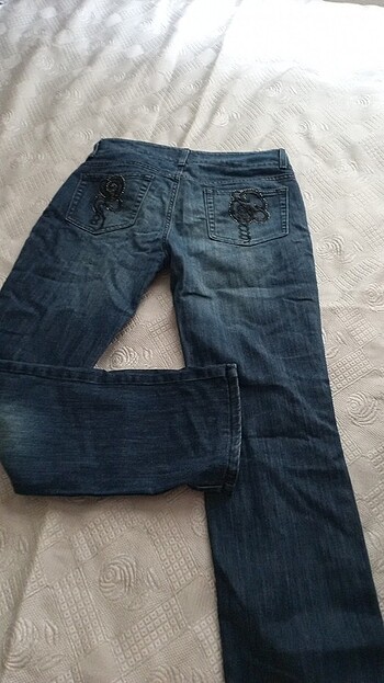 38 Beden lacivert Renk Roccobarocco kot pantolon