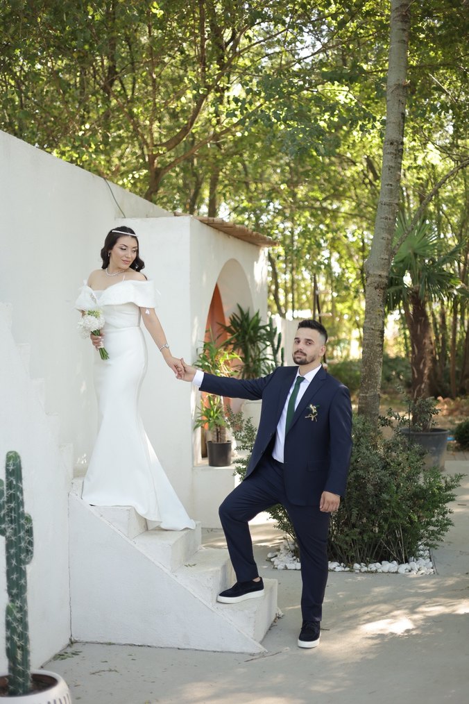 Beyaz Straplez Denizkızı Gelinlik - Görsel 5