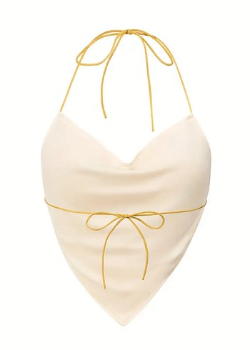 Nakışlı Boncuklu Bohem Mini Büstiyer - Görsel 3