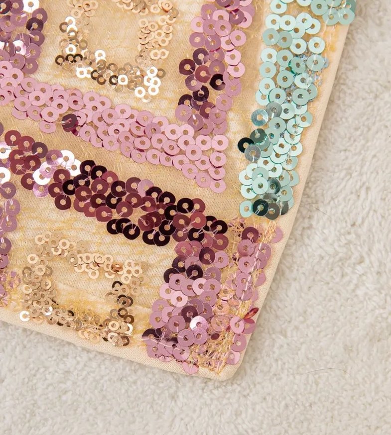 Nakışlı Boncuklu Bohem Mini Büstiyer - Görsel 4