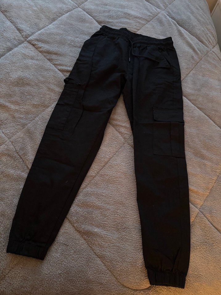 Siyah Rahat Jogger Pantolon — görsel 7/8