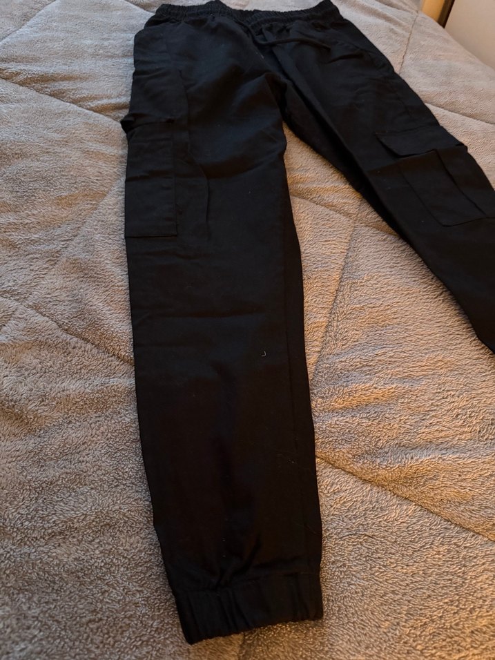 Siyah Rahat Jogger Pantolon — görsel 6/8