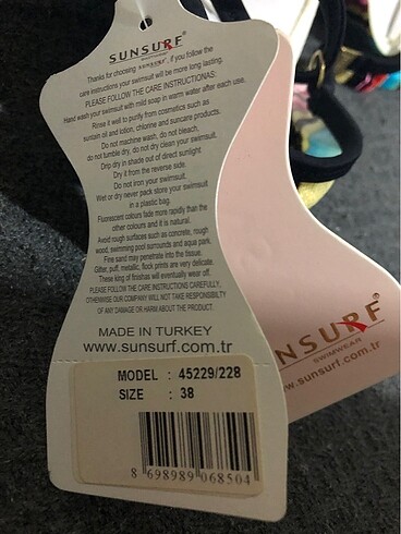 38 Beden Bikini Üstü