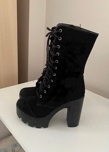 SİYAH SÜET ÇİZME - Görsel 3