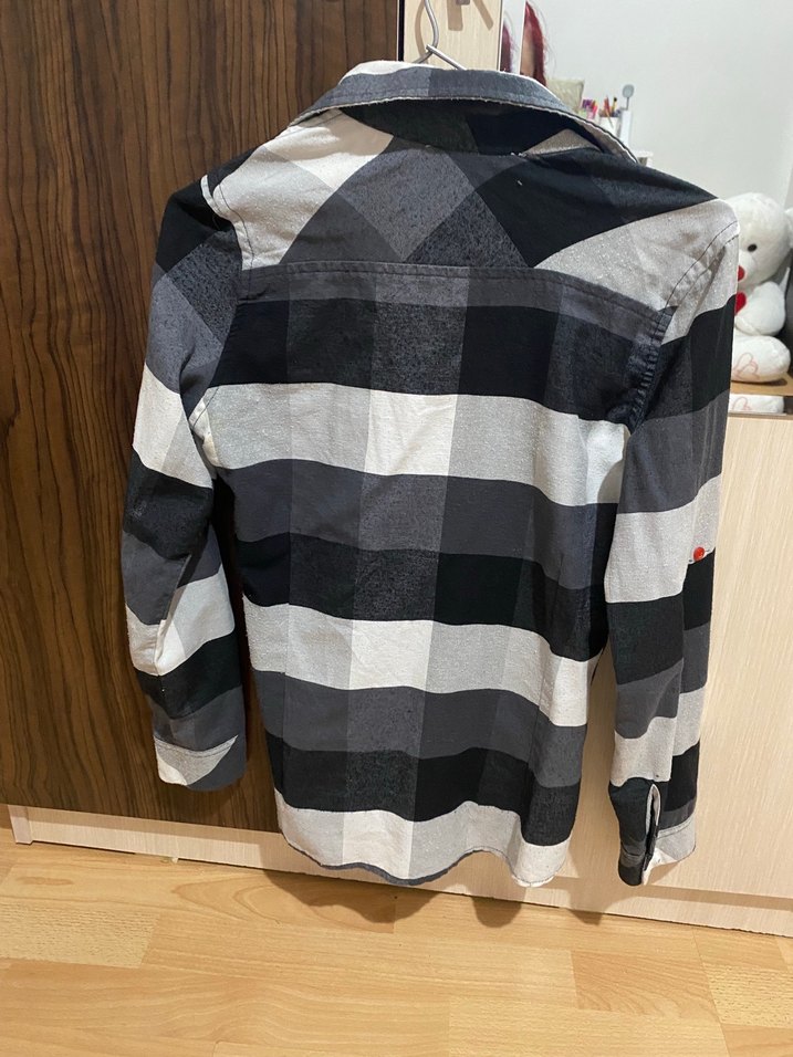 Gri Pamuklu GÖMLEK - Görsel 2