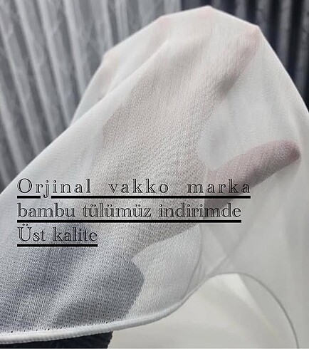 Orjinal vakko marka bambu tül