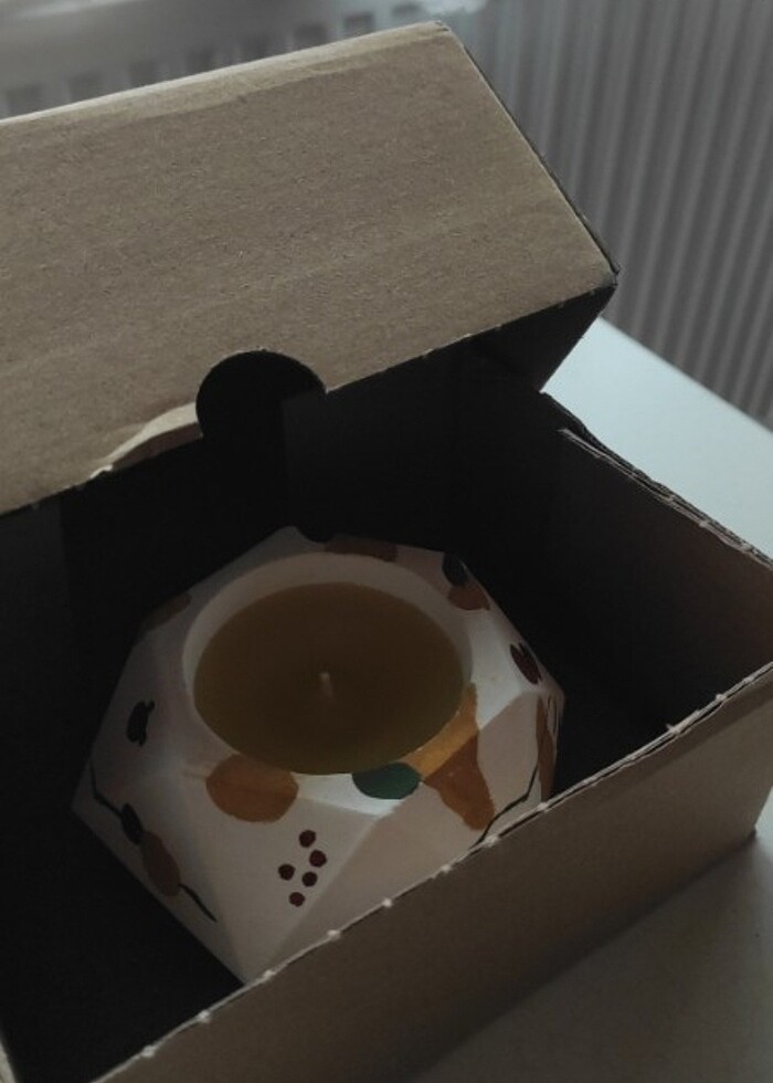 El yapımı bohem tarz mum mumluk  - Görsel 2