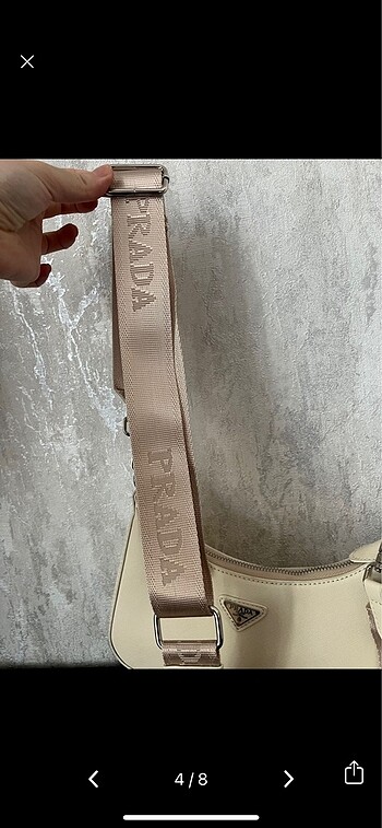  Beden beyaz Renk Prada çanta