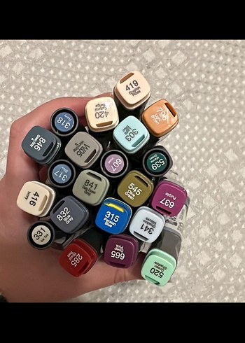 Çift Uçlu Çok Renkli Marker Kalem Seti - Görsel 3