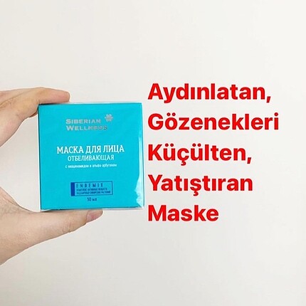 Siberian Wellness beyazlatıcı maske