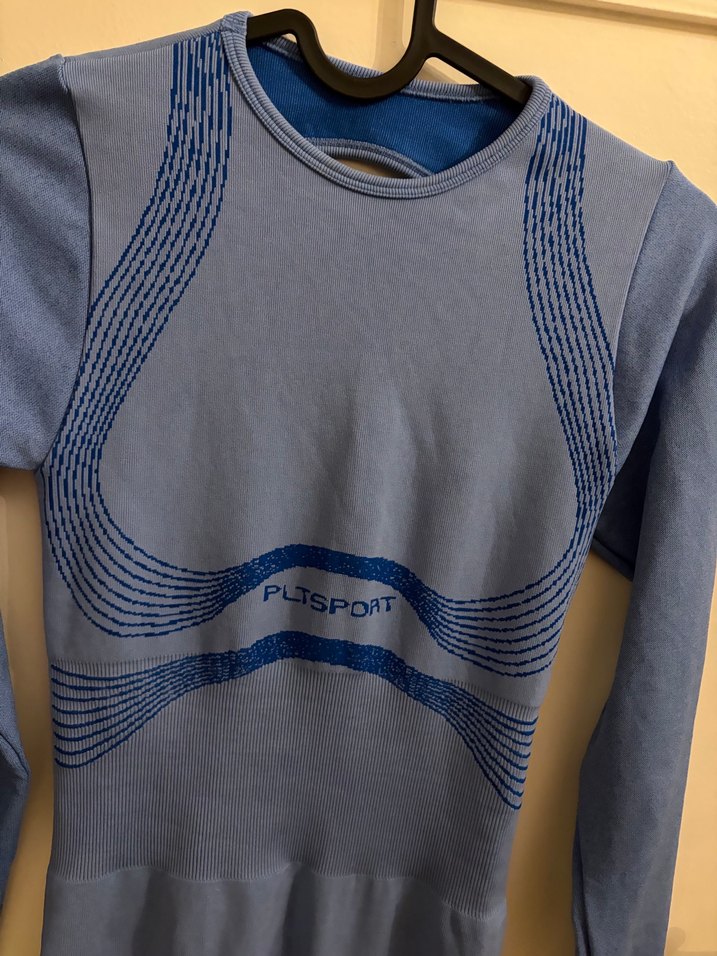 Mavi Uzun Kollu Hamile Tulum - Görsel 3