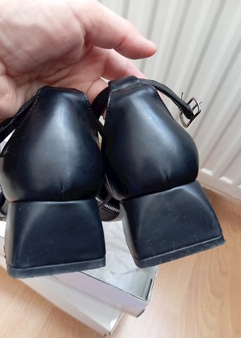 37 Beden Siyah Stiletto Topuklu Kadın Abiye Ayakkabı