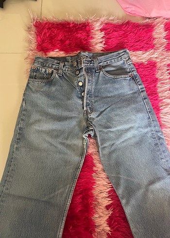 Levis Acik Mavi Yuksek Bel Denim Jean