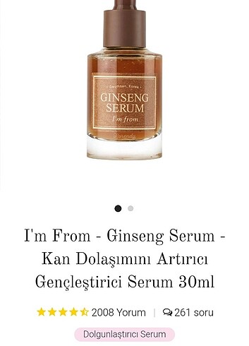  Beden I'm From - Ginseng Serum