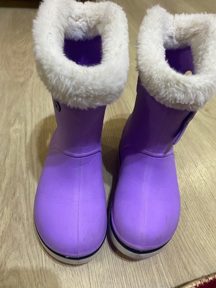 Kızlar için Mor Kürklü Bot - Görsel 2