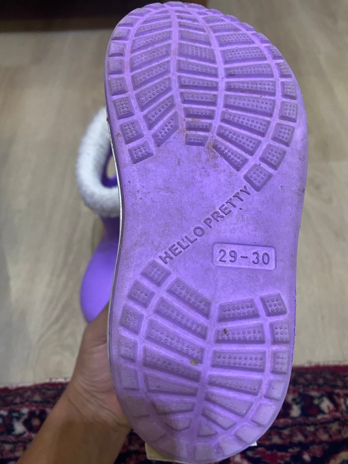 Kızlar için Mor Kürklü Bot - Görsel 4