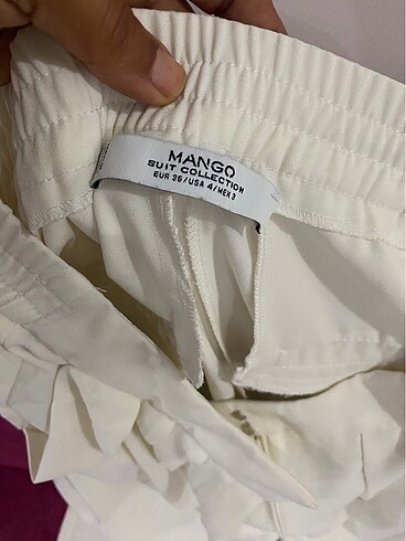 s Beden beyaz Renk Kumaş pantolon