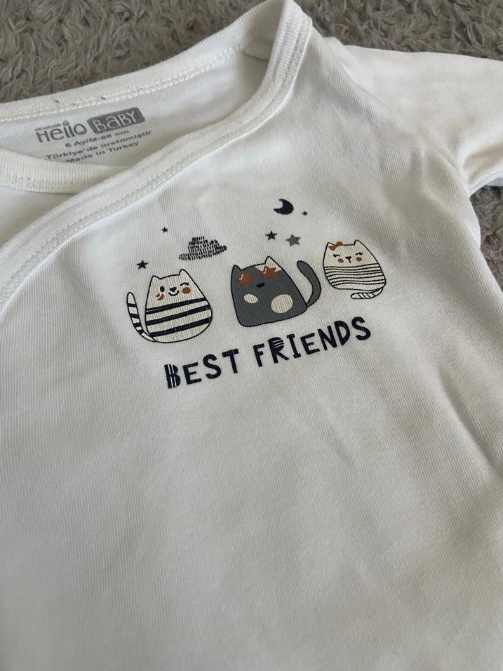 Çıtçıtlı patikli Bebek Takımı - Görsel 2