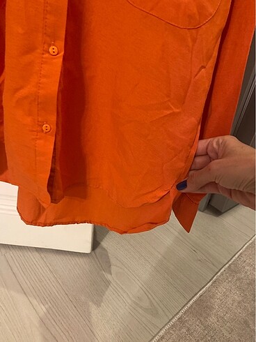 Diğer Oversize turuncu gömlek