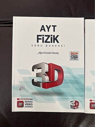  3D yayınları ayt tyt fizik soru bankaları