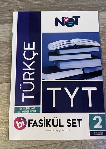 TYT Türkçe Bi Not yayinlari set - Görsel 3