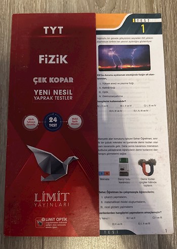 Limit Yayınları TYT ve AYT Fizik Soru Bankası Seti - Görsel 4