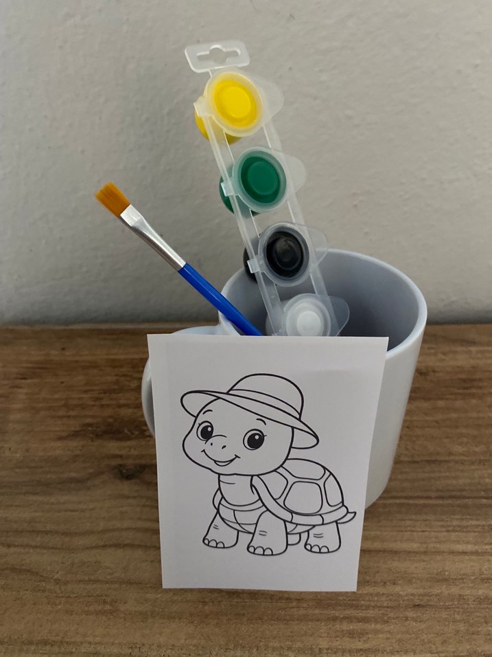 Çocuklar için Boyama Seti ve Fırça - Görsel 2