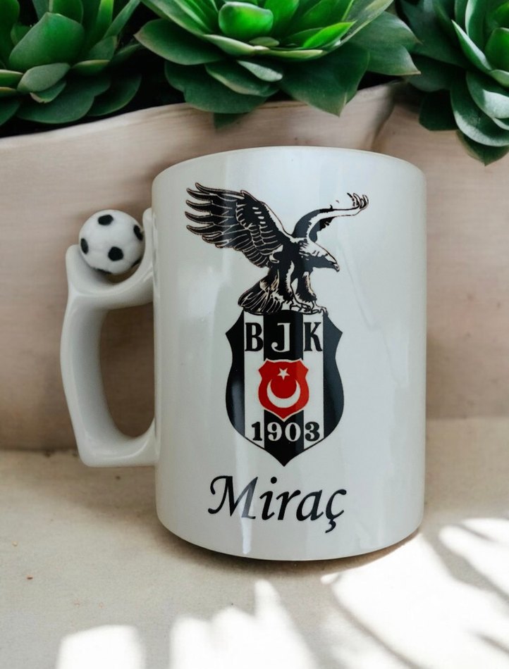 BJK Logolu Beyaz Kupa Bardak - Görsel 2