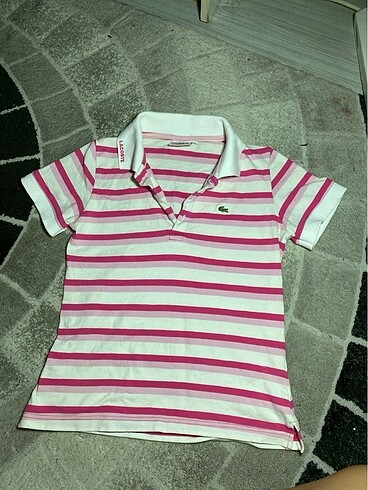 lacoste polo yaka kadın tisört