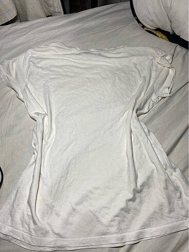 s Beden kadın beyaz oversize tshirt