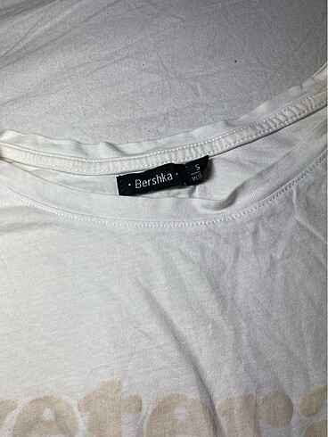 Bershka kadın beyaz oversize tshirt