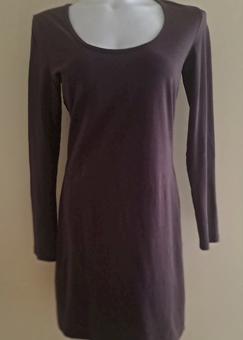 Kahverengi Uzun Kollu  Elbise - Görsel 5