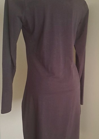 Kahverengi Uzun Kollu  Elbise - Görsel 7