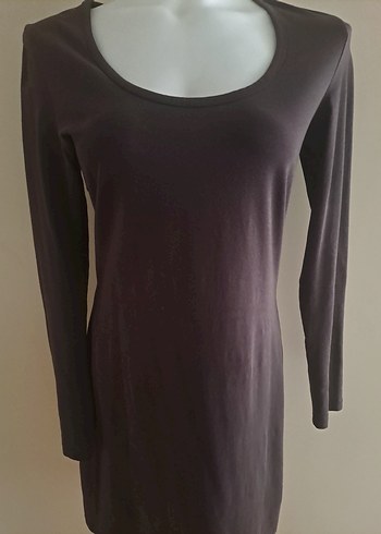 Kahverengi Uzun Kollu  Elbise - Görsel 6