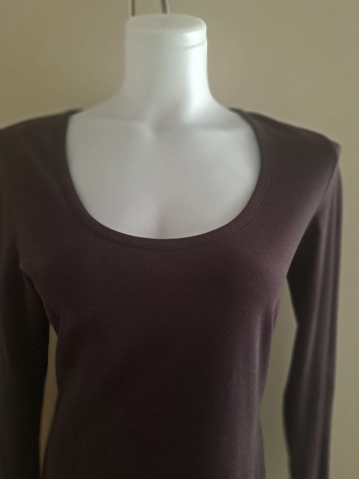 Kahverengi Uzun Kollu  Elbise - Görsel 4