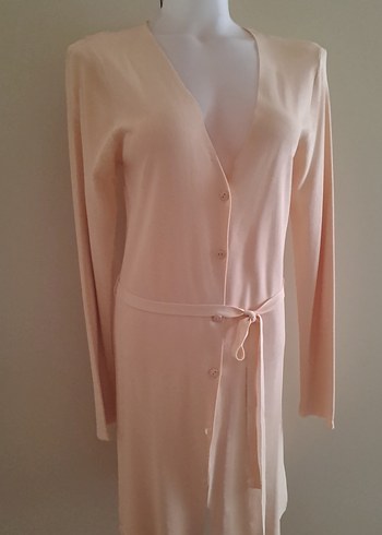 Bej Uzun Kollu Hırka - Görsel 11