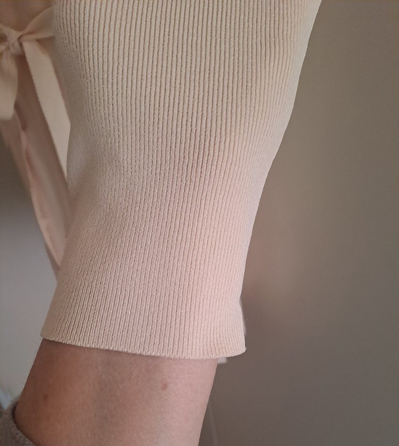 Bej Uzun Kollu Hırka - Görsel 5