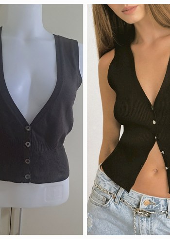 Mango Triko Yelek - Görsel 2