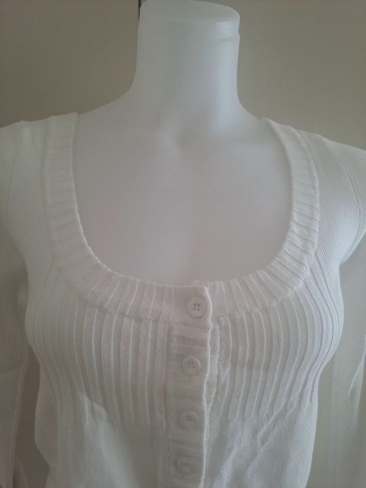 Mango Beyaz  Hırka - Görsel 4