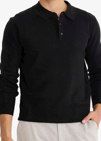 Erkek Polo Yaka Kazak - Görsel 2