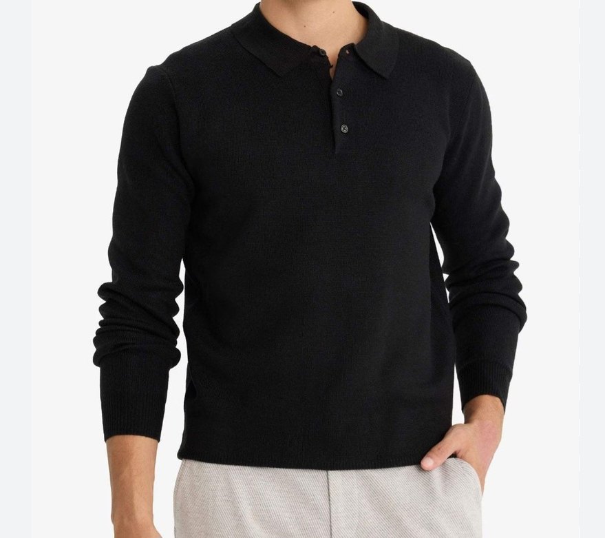 Erkek Polo Yaka Kazak - Görsel 2