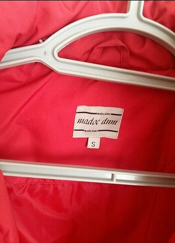 kırmızı dik yaka mont - Görsel 6