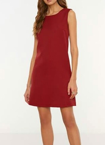  Bordo elbise