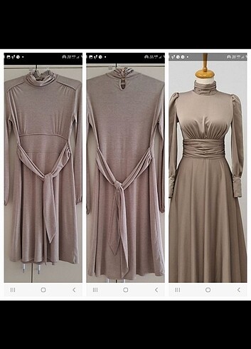 Zara Cottonbar Bej Elbise