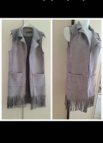 Püsküllü yelek  - Görsel 3