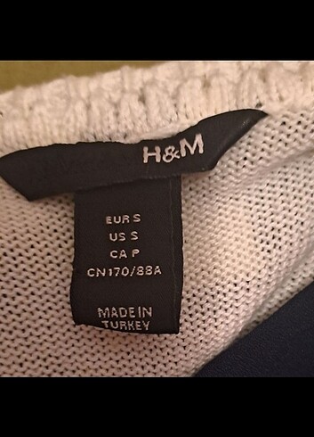 m Beden beyaz Renk H&M ELBİSE