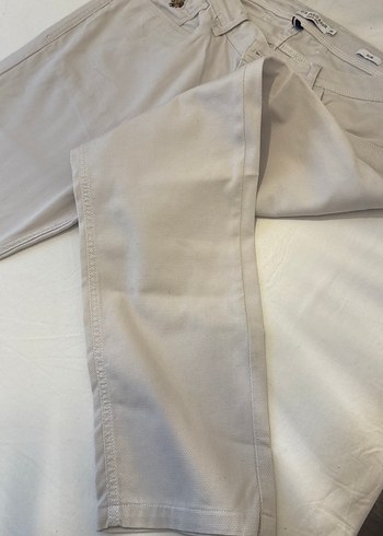 Bej Regular Fit Erkek Pamuk Pantolon - Görsel 2