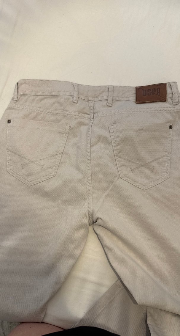 Bej Regular Fit Erkek Pamuk Pantolon - Görsel 3