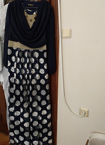 46 Beden Uzun şirin sıfır etiketli şık bir elbise