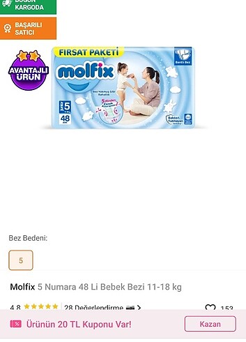 Molfix bebek bezi